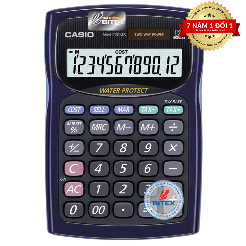 Casio WM-220MS Máy tính bỏ túi máy tính khoa học máy tính cửa hàng văn phòng nhà trường