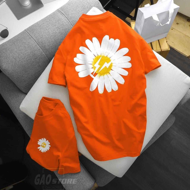 Album 777 - áo thun unisex hoa cúc logo to nhiều màu