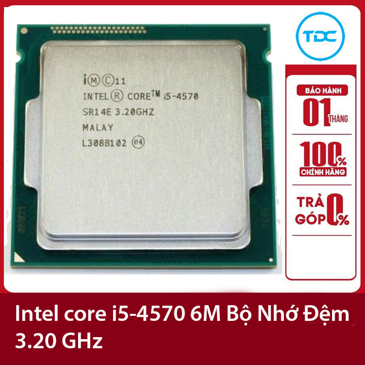 Bộ vi xử lý Intel CPU Core i5-4570 3.20GHz 84w 4 lõi 4 luồng 6MB