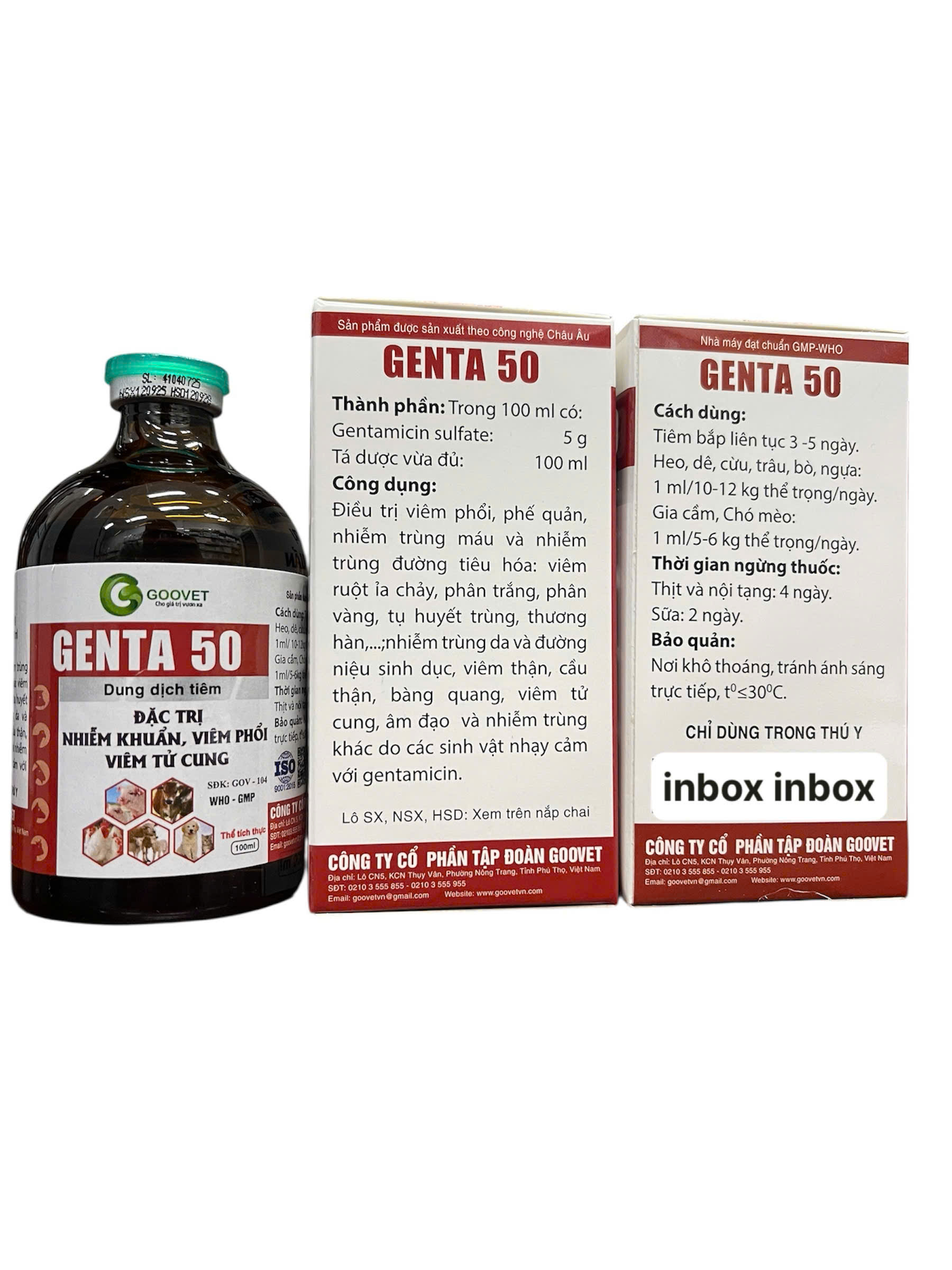 Genta 50 Special Treatment for Coughs, Wheezing, Diarrhea, Green and White Stools in Poultry and Livestock