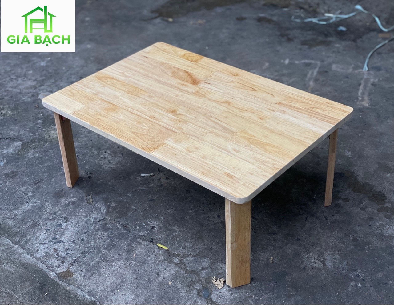 Bàn gỗ ngồi bệt chân gấp xếp gọn