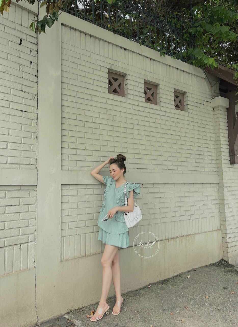 [HCM-Voucher 50k Freeship Max] SET BỘ ĐŨI ĐÙI XÒE ÁO PHỐI BÈO XINH XẮN