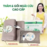 [Bảo hành 12 tháng, Loại 1] Combo gối và thảm ngải cứu điện đông y giúp giữ ấm , tiêu trừ hàn khí , giảm đau mỏi toàn thân ngủ sâu giấc cải thiện tình trạng thiếu máu não