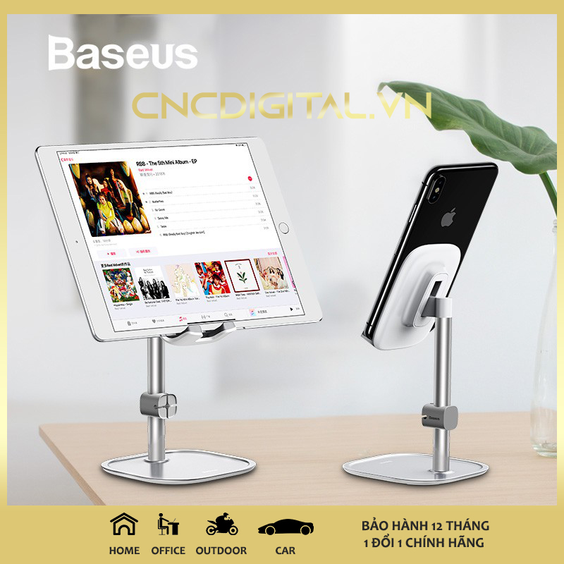 Bộ đế giữ điện thoại và máy tính bảng Baseus Literary Youth Desktop Bracket để bàn Bằng kim loại dành cho máy tính bảng Samsung Xiaomi Huawei Vivo Oppo iPad iPhone - Hàng Chính Hãng Baseus