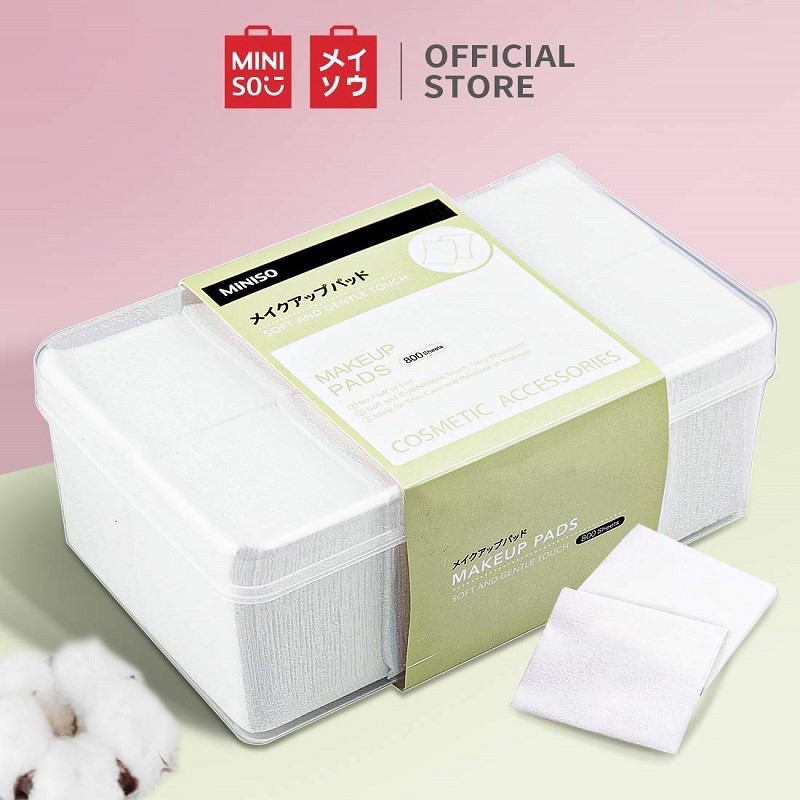Bông Tẩy Trang Miniso Miếng Mỏng