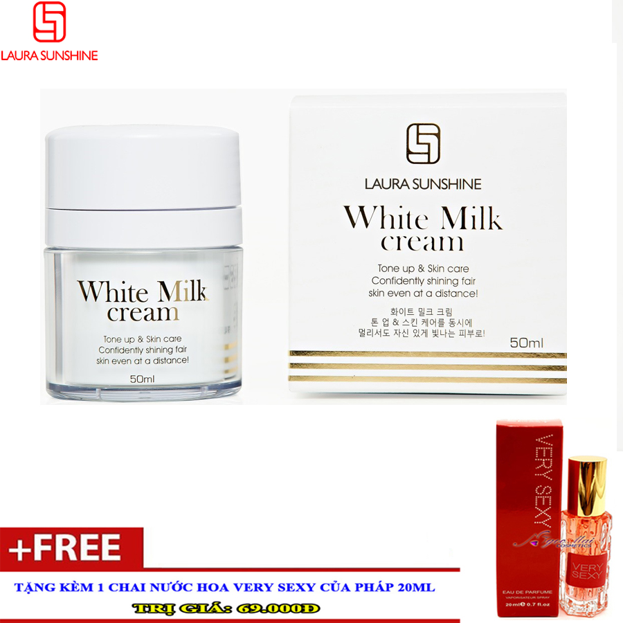 Kem sữa trắng da mặt LAURA SUNSHINE - 50ml (Quà Tặng)