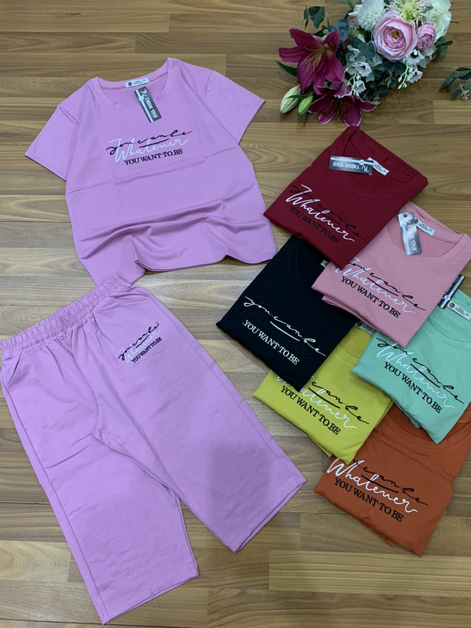 Đồ bộ lửng thun cotton