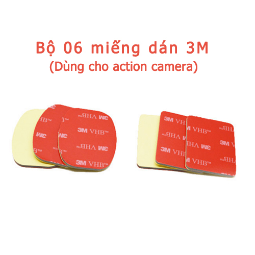 Bộ 06 miếng dán 3M dùng cho camera hành trình