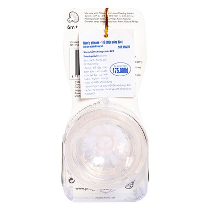 [HCM]Núm ty Philips Avent tự nhiên lỗ chữ Y 656/23 cho bé trên 6 tháng
