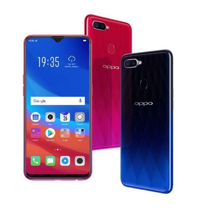 Điện thoại smartphone điện thoại oppo f9 đỏ - bảo hành 12 tháng