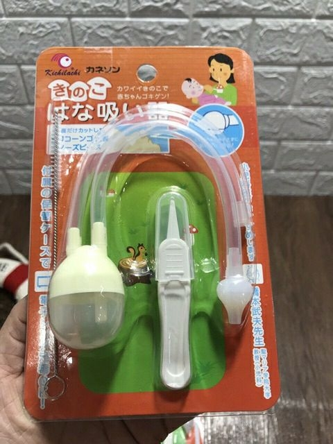 Dụng cụ hút mũi kichilachi cho bé kèm gắp rỉ mũi