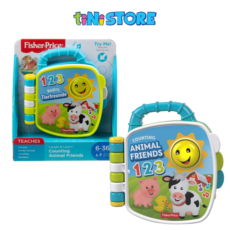 tiNiStore-Đồ chơi bé học đếm động vật Fisher Price FYK579993