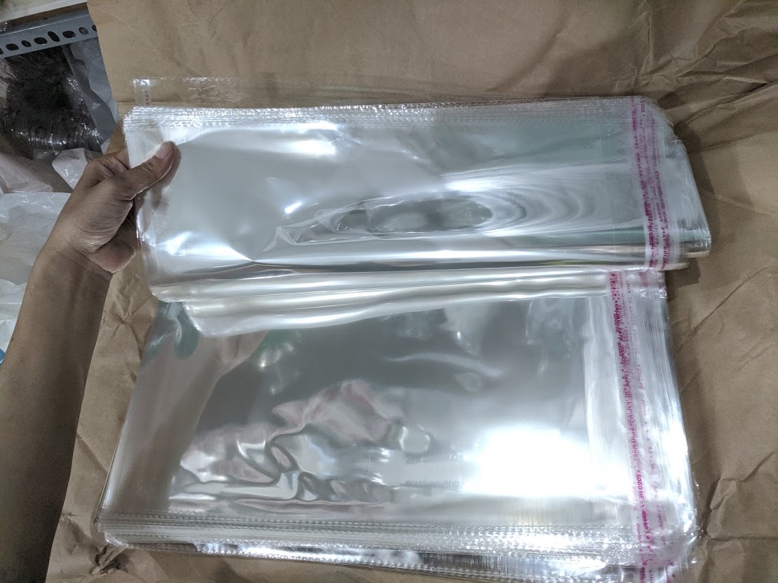 [HCM][1Kg] Túi bóng kiếng dán miệng túi tự dính OPP [SIZE: 12-->35] Đựng đồ thời trang thực phẩm phụ kiện...