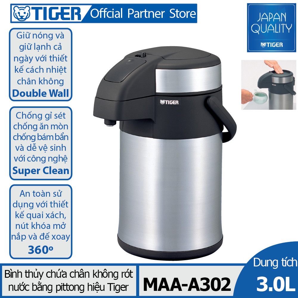 Bình thủy chứa ruột chân không Tiger MAA-A302