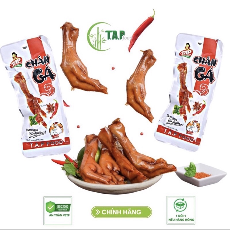 Bịch 50 cái chân gà t.a.p / chân gà cay tứ xuyên 35gr/40gr/50gr