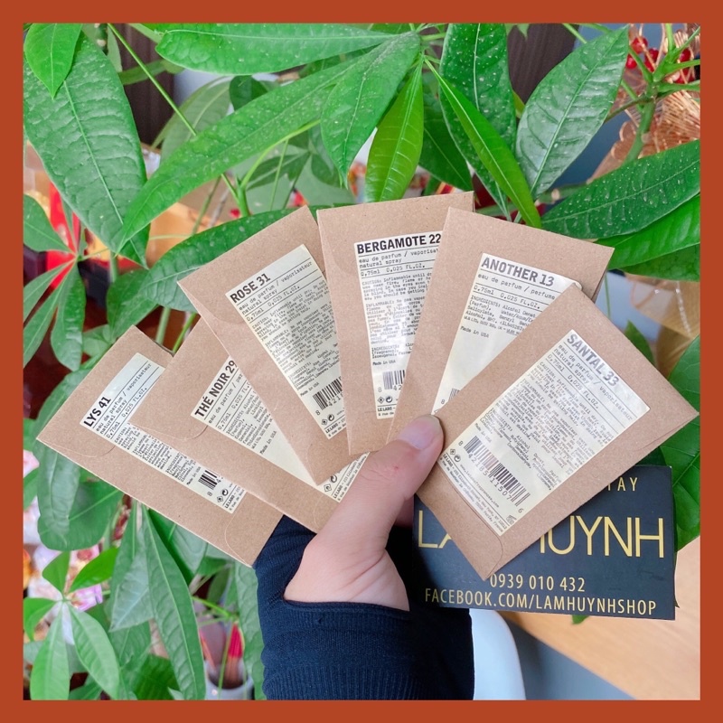Vial nước hoa le labo đủ mùi
