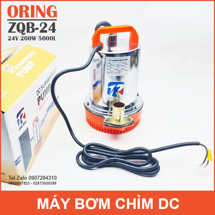 Máy bơm chìm dc 24v 200w oring