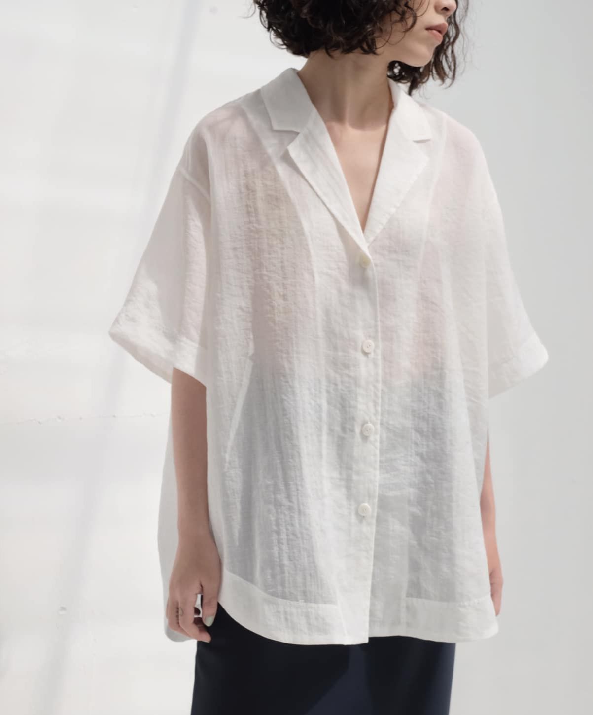 /ouba:d/ - áo danton trắng tay lỡ form rộng oversize basic nam nữ s/m