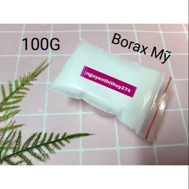 100g borax mỹ/usd nguyên liệu làm đông slime