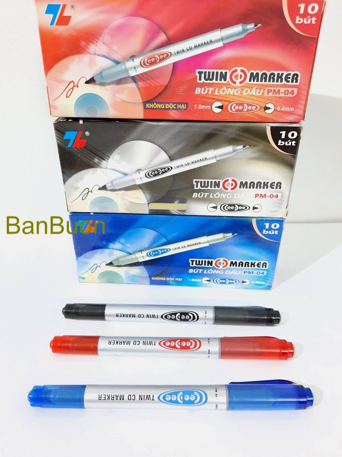 Bút dạ kính thiên long PM 04, bút ghi đĩa CD, bút viết trên mọi chất liệu.( Giá 1 cái )