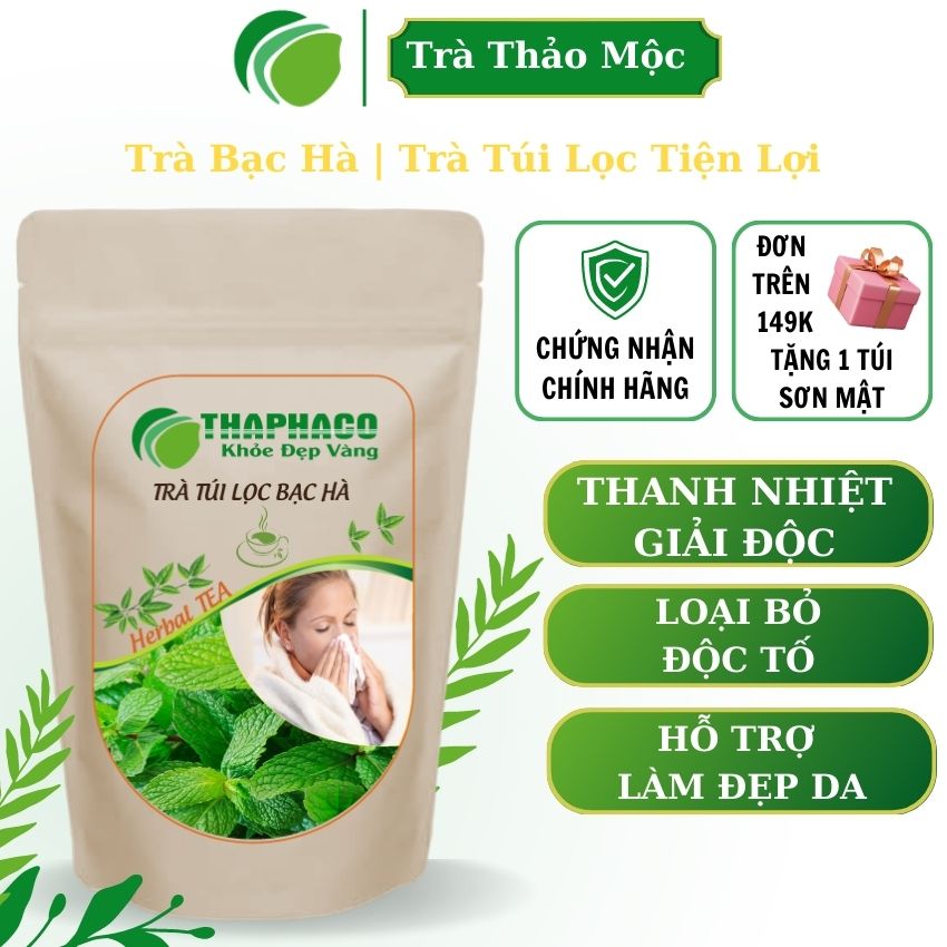 Trà túi lọc bạc hà tốt cho cơ thể thaphaco