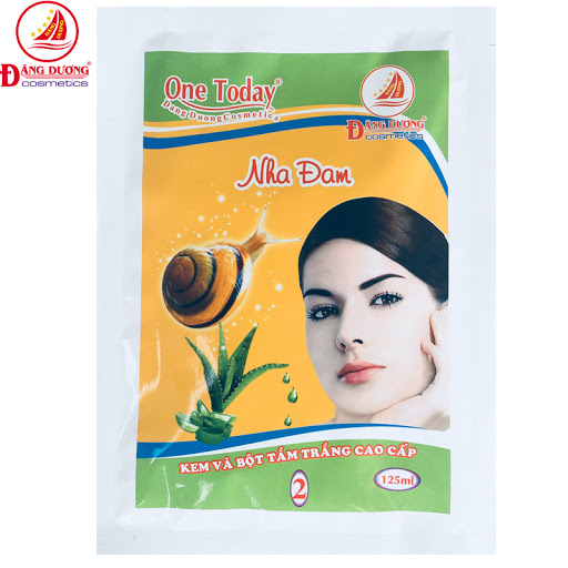 Kem và Bột tắm trắng Nha Đam One Today 125g