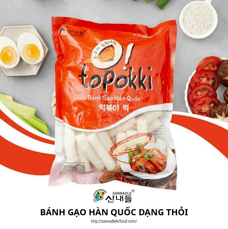 1kg bánh gạo Topokki Sanadle_Doanvatgiasi