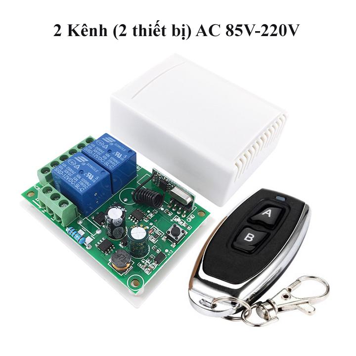 Công tắc điều khiển từ xa 2 cổng, AC 85V đến 220V/10A, đảo chiều động cơ, mô tơ