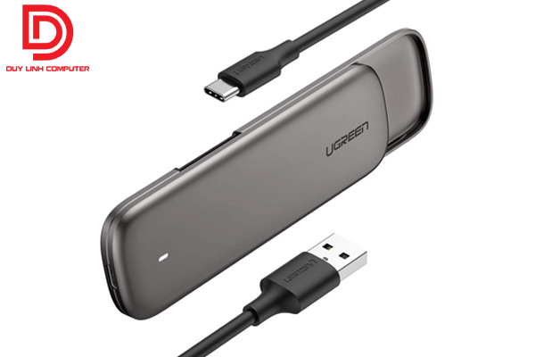 Box đựng ổ cứng SSD M.2 Sata NGFF chuẩn kết nối USB 3.0 Ugreen 60355
