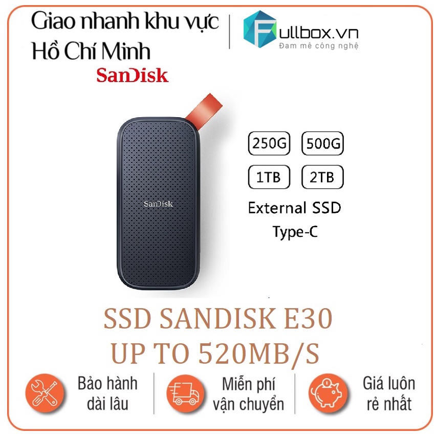 Ssd sandisk e30 ổ cứng di động