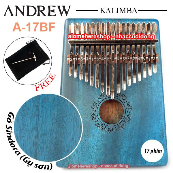 Đàn Kalimba Andrew 17 Phím Gỗ Sindora