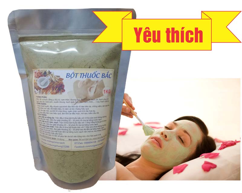 100G Bột thuốc bắc (mặt nạ trị mụn, trị nám)