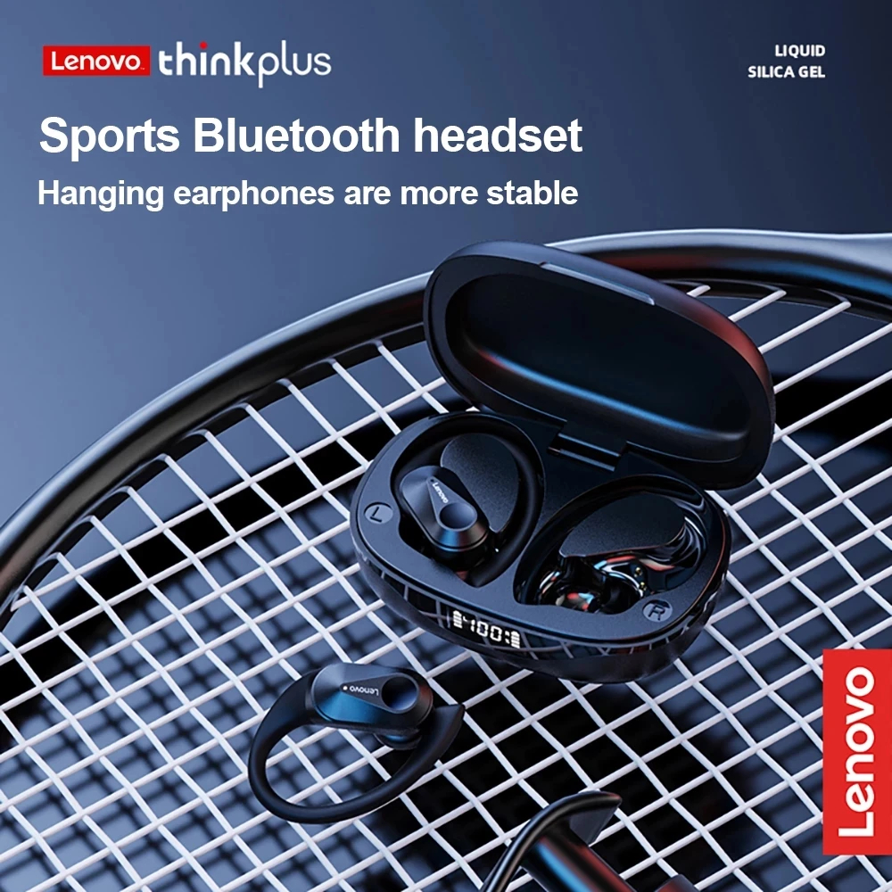 Lenovo LP75 Wireless Bluetooth Earphones Wireless Sports Earphones LED Digital Display High Fidelity Stereo Music Earphones
