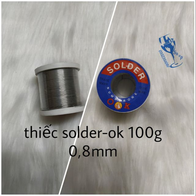 Thiếc hàn solder-ok 100g 0,8mm