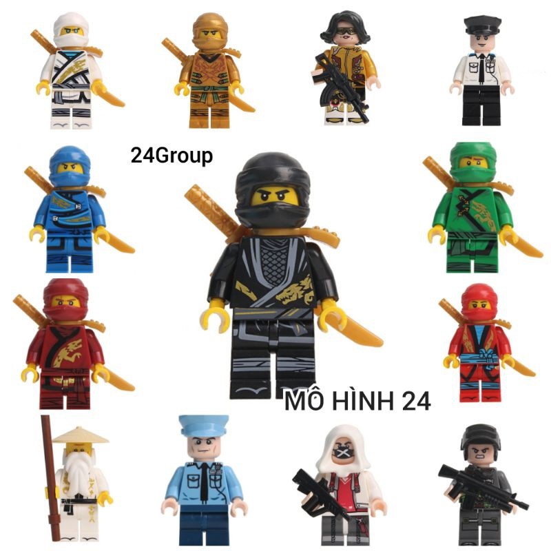 Hot mother and baby products
 Mô Hình bộ đồ chơi Lắp Ráp Lego Nhân Vật Hoạt Hình ninjago cảnh sát police pubg MOC nonlego NINJAGO LEGO minifigures
