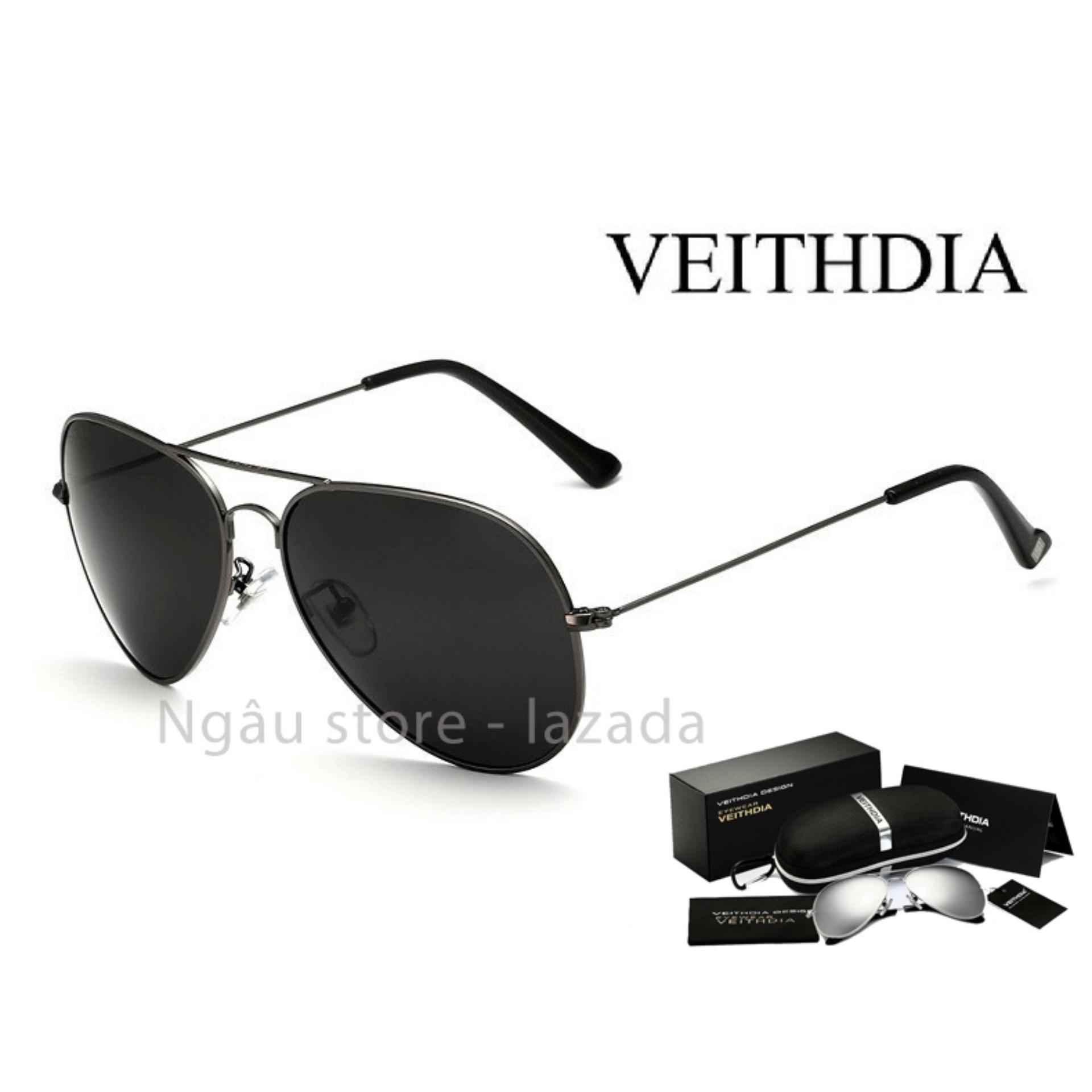 Kính mát phân cực thời trang nam VEITHDIA 3026 (pilot)