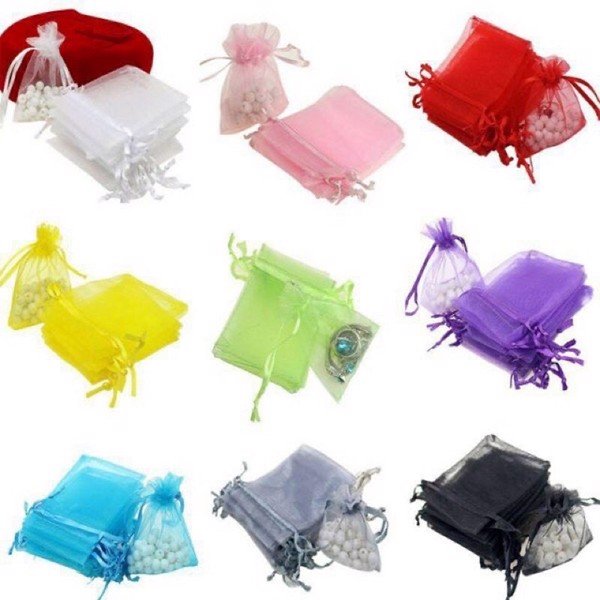 Túi vải voan dây rút đựng quà, mỹ phẩm, đồ handmade