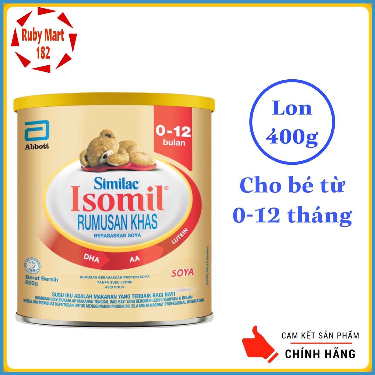 Sữa công thức similac isomil và isomil plus 400g - đạm đậu nành