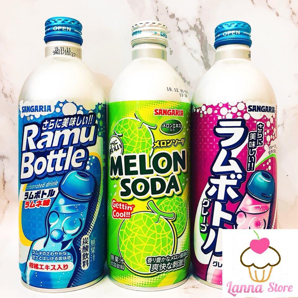 Soda chai nhôm Sangaria đã về lại chai 500ml - hàng xách tay Nhật Bản