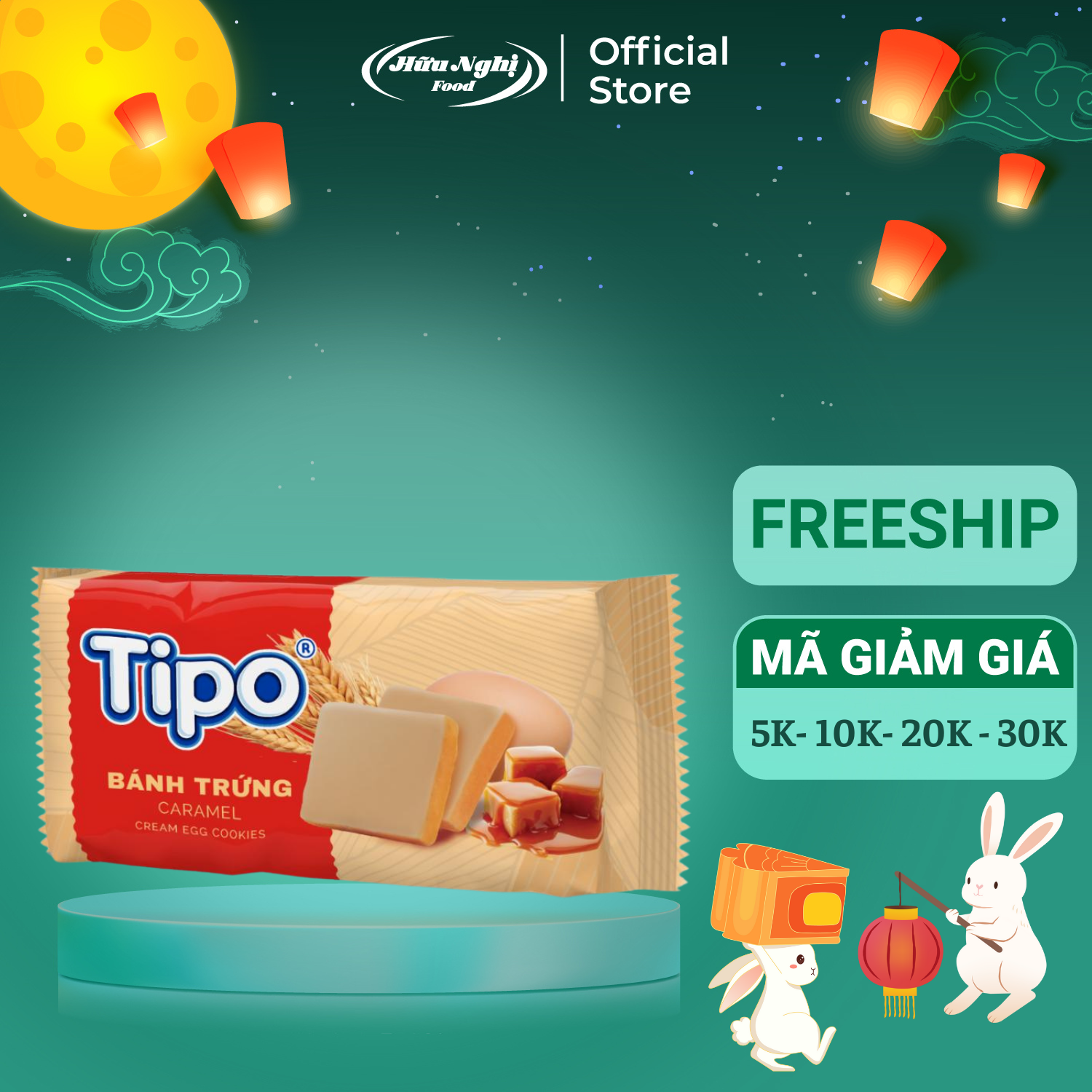 Bánh Tipo Trứng Nướng Caramel 60g