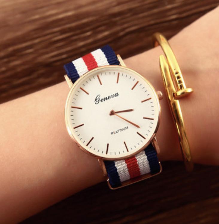 Đồng hồ dây vải unisex ancom gl