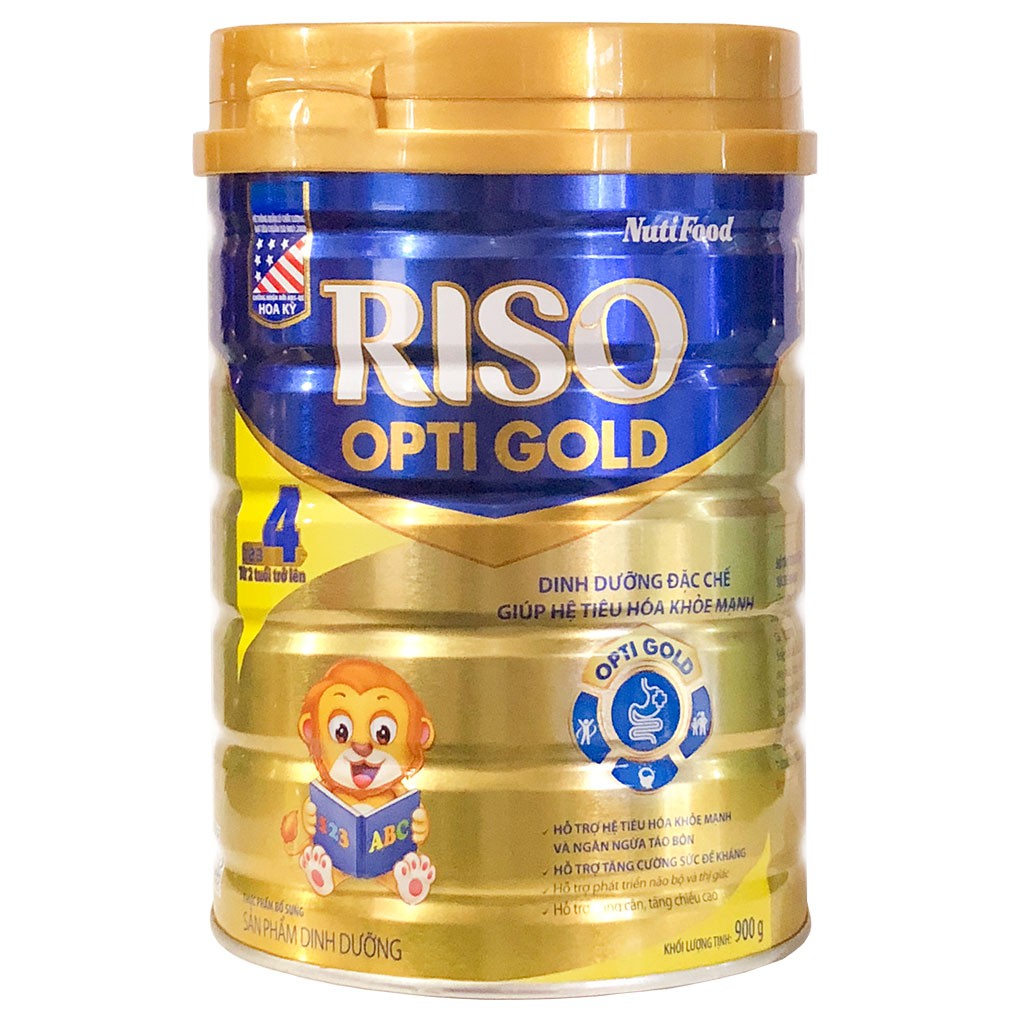 Sữa bột Riso Opti Gold 4 900g