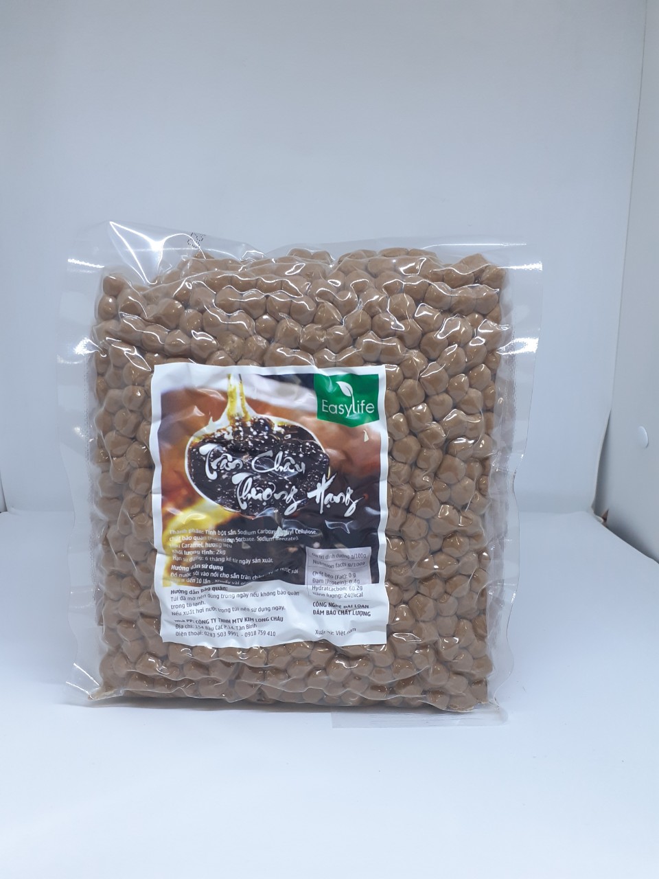 Trân Châu Đường Đen Easy Life 2kg - nguyên  liệu pha chế trà sữa và tàu hũ