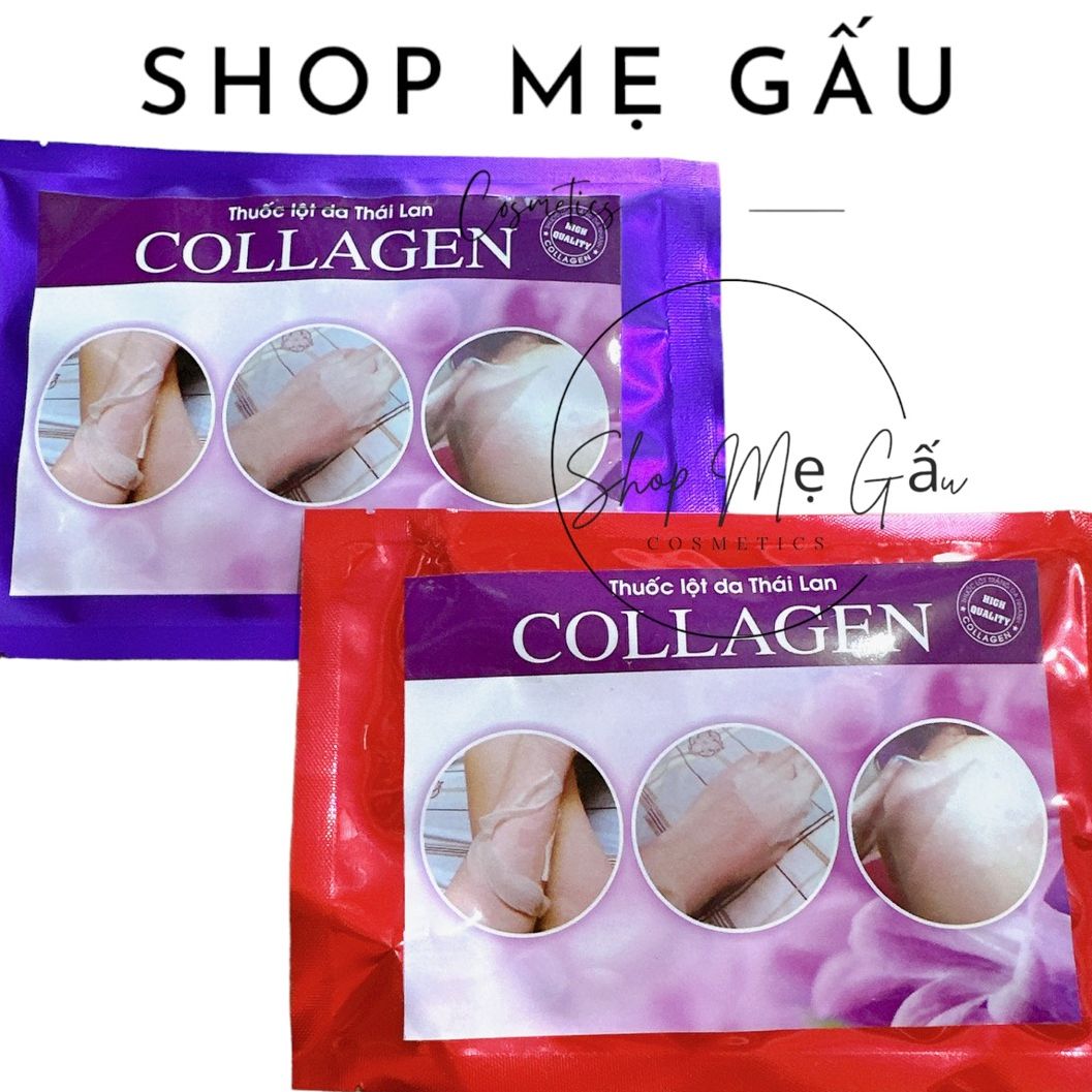 Lột thay da sinh học collagen đỏ, tím