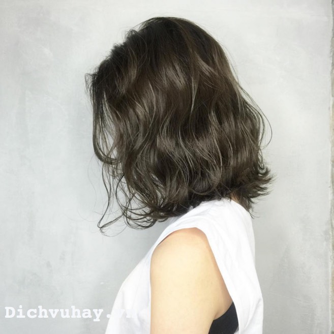 Thuốc nhuộm tóc màu khói trầm + Tặng trợ nhuộm, gang tay