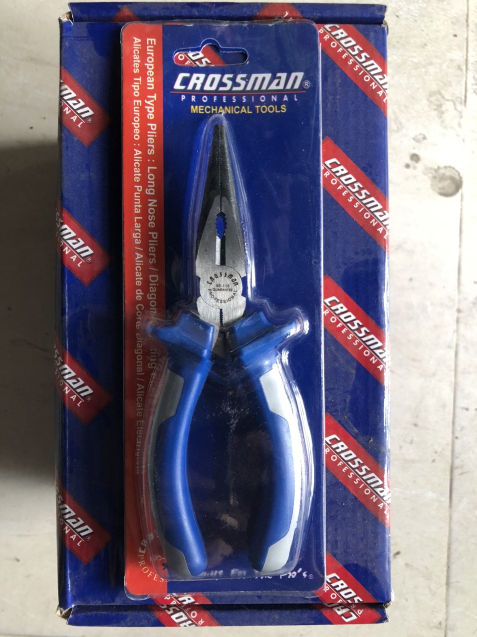 Kìm mỏ nhọn crossman size 6.5inch - 7.5inch