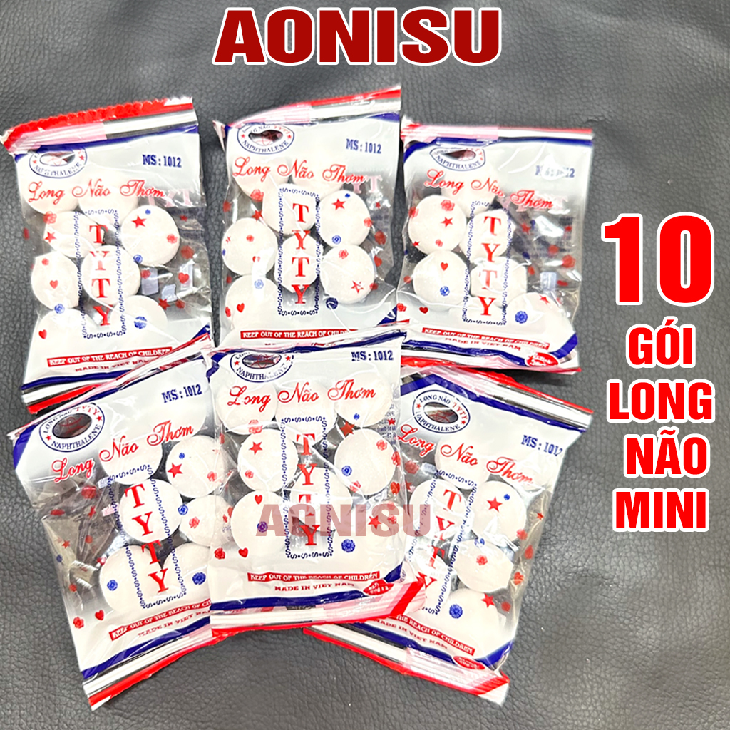  Long Não Đuổi Chuột Đuổi Gián Gói MINI - Băng Phiến Đuổi Côn Trùng Treo Tủ Quần Áo Aonisu 