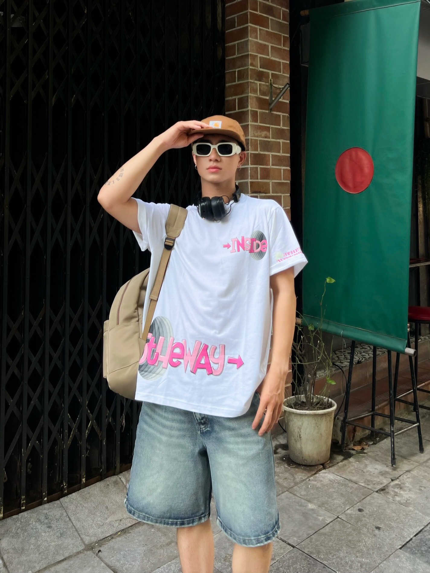 Áo thun tay ngắn cổ tròn 5theway /wonderland/ new tee