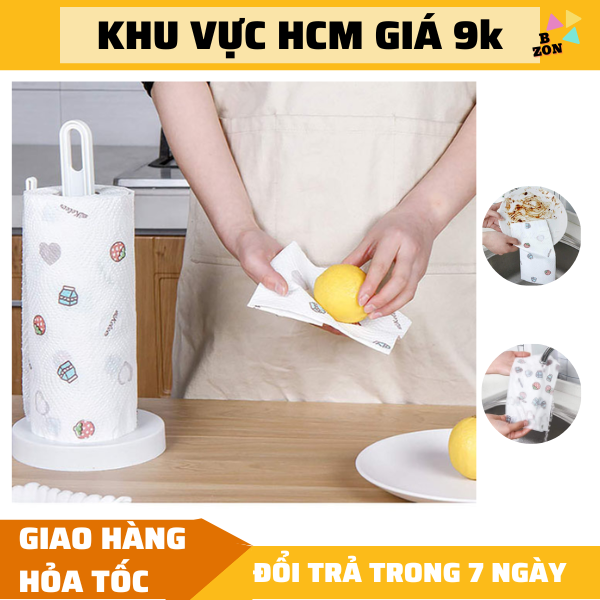 FREESHIP cuộn giấy lau bếp đa năng có thể tái sử dụng nhiều lần - khăn lau đa năng nhà bếp, khăn lau bếp, khăn lau đa năng