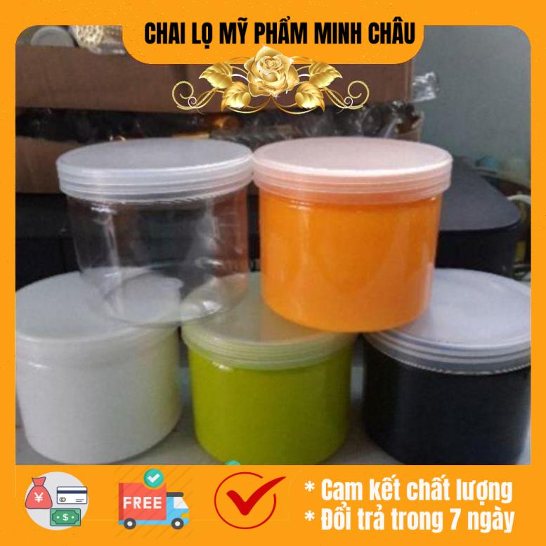 [Combo 10sp] Hủ nhựa đựng kem body 500g chiết mỹ phẩm - hủ hấp dầu